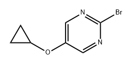 Pyrimidine, 2-bromo-5-(cyclopropyloxy)- Struktur