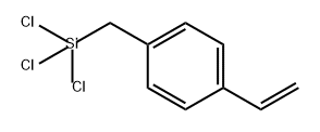 Benzene, 1-ethenyl-4-[(trichlorosilyl)methyl]- Struktur