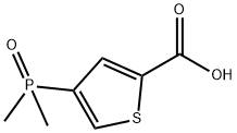 2-Thiophenecarboxylic acid, 4-(dimethylphosphinyl)- Struktur