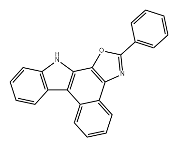 12H-Benz[c]oxazolo[5,4-a]carbazole, 2-phenyl- 結(jié)構(gòu)式