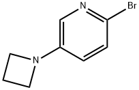 Pyridine, 5-(1-azetidinyl)-2-bromo- Struktur