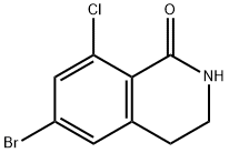 1(2H)-Isoquinolinone, 6-bromo-8-chloro-3,4-dihydro- Struktur