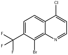 8-Bromo-4-chloro-7-(trifluoromethyl)quinoline Struktur