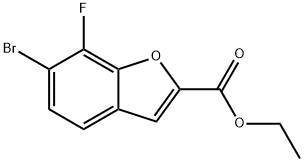 Ethyl 6-bromo-7-fluorobenzo[b]furan-2-carboxylate Struktur