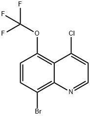 8-Bromo-4-chloro-5-(trifluoromethoxy)quinoline Struktur