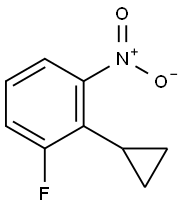 2-Cyclopropyl-1-fluoro-3-nitrobenzene Structure