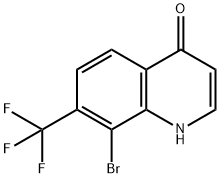 8-Bromo-7-(trifluoromethyl)quinolin-4(1H)-one Struktur