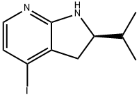 (2R)-4-Iodo-2-isopropyl-2,3-dihydro-1H-pyrrolo[2,3-b]pyridine Struktur