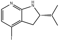 (2S)-4-Iodo-2-isopropyl-2,3-dihydro-1H-pyrrolo[2,3-b]pyridine Struktur