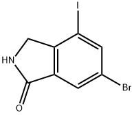 1H-Isoindol-1-one, 6-bromo-2,3-dihydro-4-iodo- Struktur