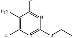 5-Pyrimidinamine, 4,6-dichloro-2-(ethylthio)- Struktur