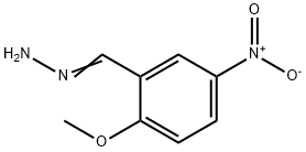 Benzaldehyde, 2-methoxy-5-nitro-, hydrazone Struktur