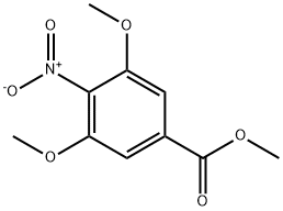 Benzoic acid, 3,5-dimethoxy-4-nitro-, methyl ester Struktur