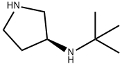 3-Pyrrolidinamine, N-(1,1-dimethylethyl)-, (3S)- Struktur