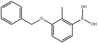 3-(Benzyloxy)-2-methylphenylboronic acid Struktur