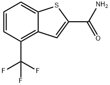 4-(Trifluoromethyl)benzothiophene-2-carboxamide Struktur