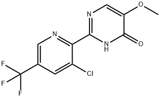 2-(3-Chloro-5-(trifluoromethyl)pyridin-2-yl)-5-methoxypyrimidin-4(3H)-one Structure