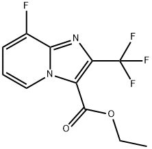 Ethyl 8-fluoro-2-(trifluoromethyl)imidazo(1,2-a)pyridine-3-carboxylate Struktur