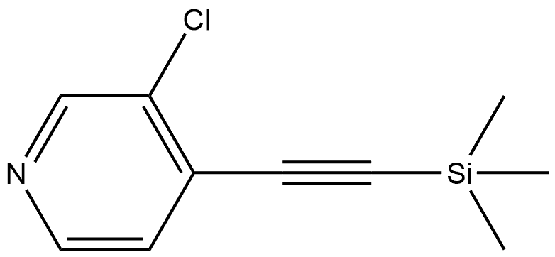 3-Chloro-4-[2-(trimethylsilyl)ethynyl]pyridine Struktur