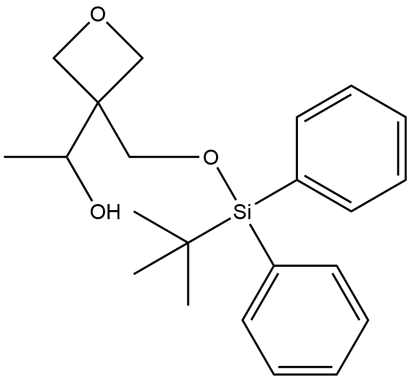 3-Oxetanemethanol, 3-[[[(1,1-dimethylethyl)diphenylsilyl]oxy]methyl]-α-methyl- Struktur