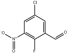 Benzaldehyde, 5-chloro-2-fluoro-3-nitro- Struktur