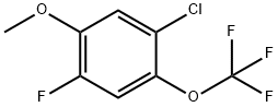 Benzene, 1-chloro-4-fluoro-5-methoxy-2-(trifluoromethoxy)- Struktur