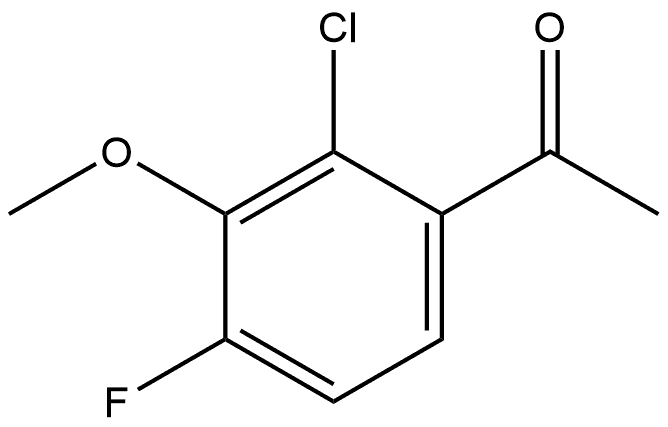 1-(2-chloro-4-fluoro-3-methoxyphenyl)ethanone Struktur