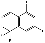 4-Fluoro-6-iodo-2-(trifluoromethyl)benzaldehyde Struktur