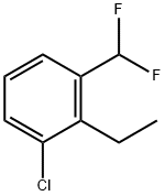 Benzene, 1-chloro-3-(difluoromethyl)-2-ethyl- Struktur