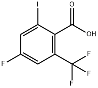 4-Fluoro-6-iodo-2-(trifluoromethyl)benzoic acid Struktur