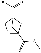 2-Oxabicyclo[2.1.1]hexane-1,4-dicarboxylic acid, 1-methyl ester Struktur