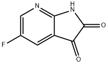 1H-Pyrrolo[2,3-b]pyridine-2,3-dione, 5-fluoro- Struktur