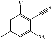 Benzonitrile, 2-amino-6-bromo-4-methyl- Struktur