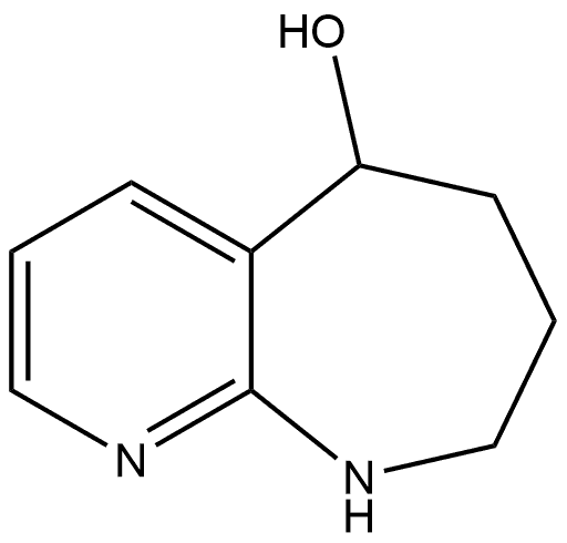 6,7,8,9-Tetrahydro-5H-pyrido[2,3-b]azepin-5-ol Struktur