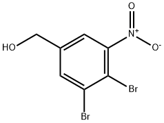 Benzenemethanol, 3,4-dibromo-5-nitro- Struktur