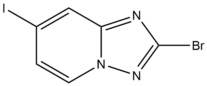 2-bromo-7-iodo-[1,2,4]triazolo[1,5-a]pyridine Struktur