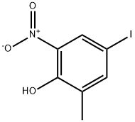 Phenol, 4-iodo-2-methyl-6-nitro- Struktur