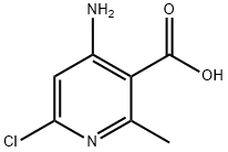 3-Pyridinecarboxylic acid, 4-amino-6-chloro-2-methyl- Struktur