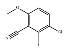 Benzonitrile, 3-chloro-2-iodo-6-methoxy- Struktur