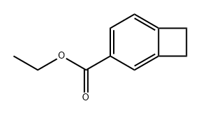 Bicyclo[4.2.0]octa-1,3,5-triene-3-carboxylic acid, ethyl ester Struktur