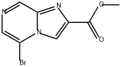 Imidazo[1,2-a]pyrazine-2-carboxylic acid, 5-bromo-, methyl ester Struktur