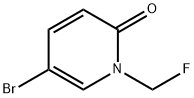 2(1H)-Pyridinone, 5-bromo-1-(fluoromethyl)- Struktur