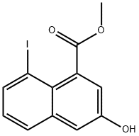 methyl 3-hydroxy-8-iodo-naphthalene-1-carboxylate Struktur