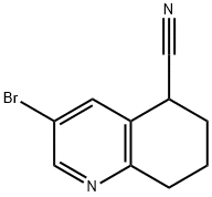 5-Quinolinecarbonitrile, 3-bromo-5,6,7,8-tetrahydro- Struktur