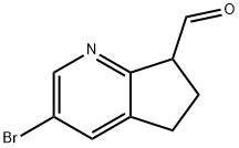 5H-Cyclopenta[b]pyridine-7-carboxaldehyde, 3-bromo-6,7-dihydro- Struktur