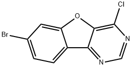 7-Bromo-4-chlorobenzofuro[3,2-d]pyrimidine Struktur