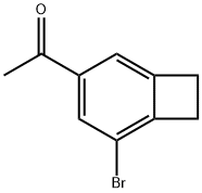 Ethanone, 1-(5-bromobicyclo[4.2.0]octa-1,3,5-trien-3-yl)- Struktur