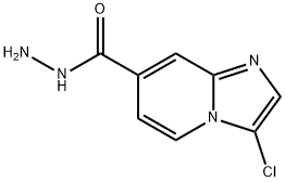 3-Chloroimidazo[1,2-a]pyridine-7-carbohydrazide Struktur