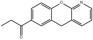 1-Propanone, 1-(5H-[1]benzopyrano[2,3-b]pyridin-7-yl)- Struktur