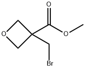 3-Oxetanecarboxylic acid, 3-(bromomethyl)-, methyl ester Struktur